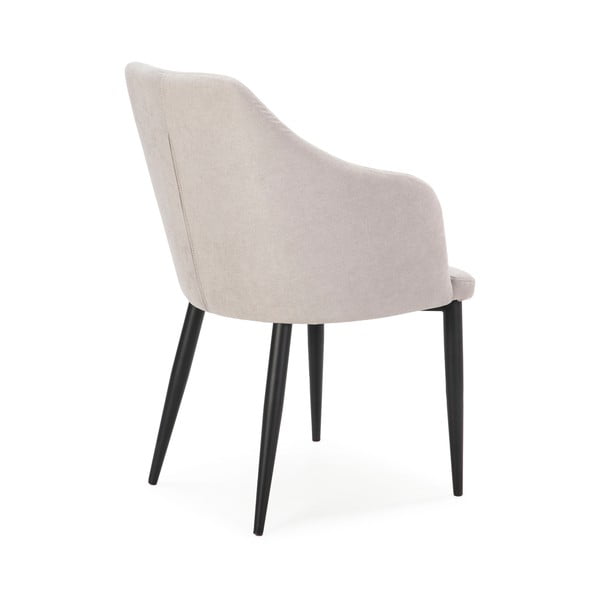 Gaiši pelēki polsterēti ēdamistabas krēsli (2 gab.) Nadi – Marckeric-image-3