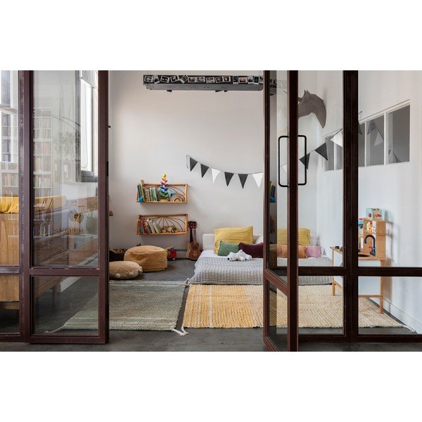 Okera dzeltens kokvilnas paklājs 170x240 cm Twin Amber – Lorena Canals-image-1