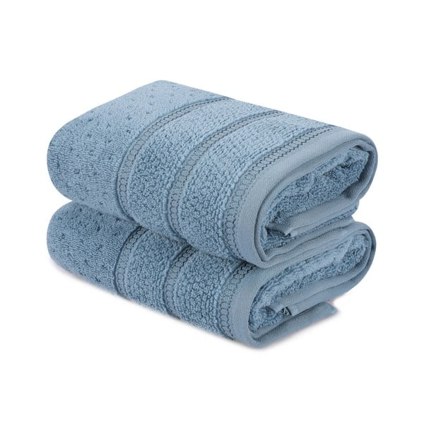 2 zilu dvieļu komplekts Foutastic Arella-image-2