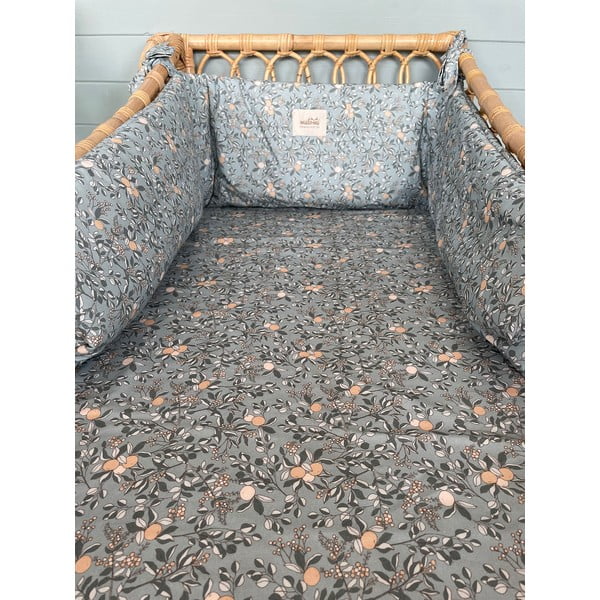 Bērnu gultiņas apmalīte 120 cm Garden Fruits – Malomi Kids-image-1