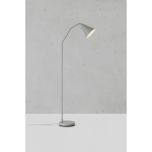 Pelēka LED stāvlampa ar regulējamu spilgtumu un metāla abažūru (augstums 144 cm) Funil – Markslöjd-image-4