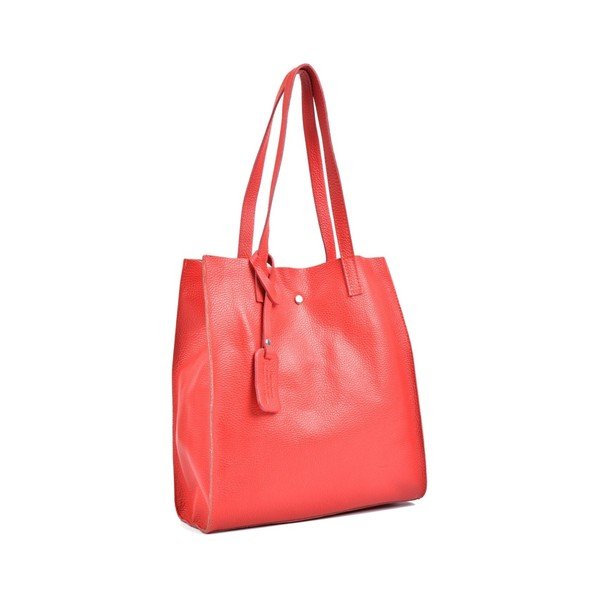Sarkana ādas Isabella Rhea Tote Bag-image-1