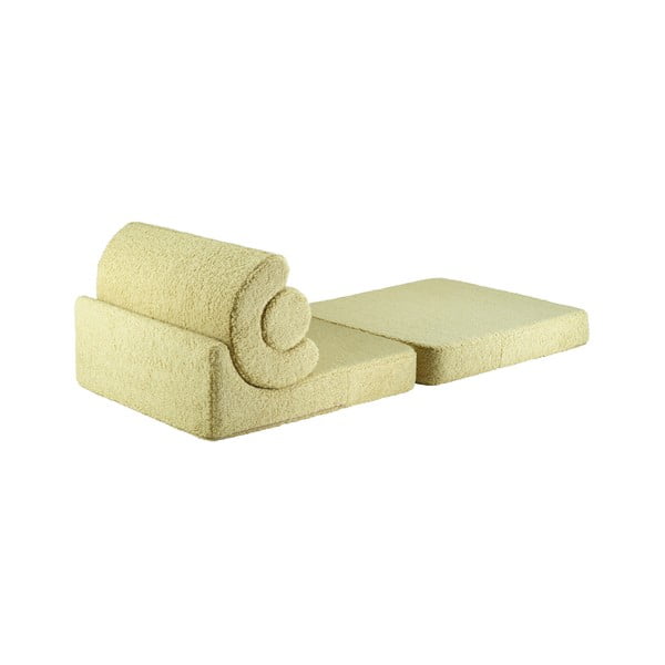 Zaļš bērnu atpūtas krēsls no buklē auduma Flipster – Wigiwama-image-1