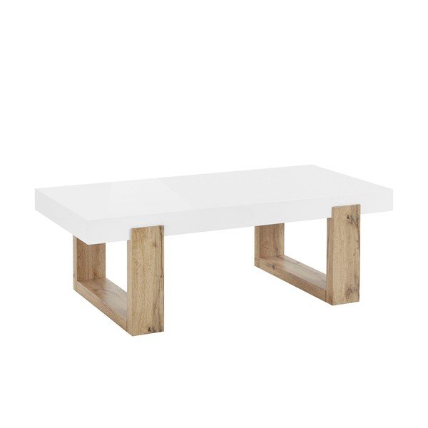 Balts žurnālgaldiņš 60x120 cm Solid – Støraa-image-1