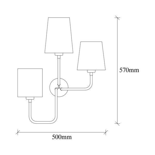 Balts metāla sienas lampa ar sarkaniem toņiem Opviq apgaismojums Eleni-image-3