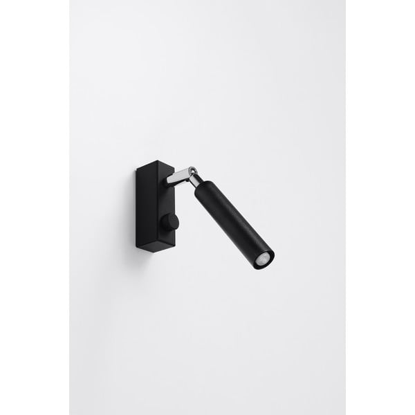 Melna prožektora tipa lampa 10x3 cm Tiden – Sollux-image-2