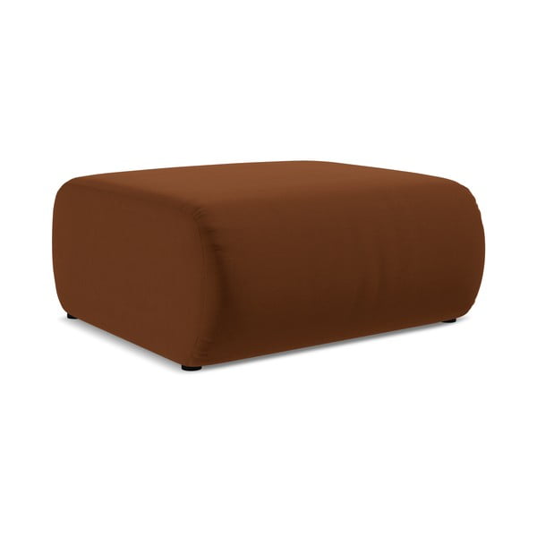 Oranžs/brūns samta kāju soliņš Ekahi – Makamii-image-2