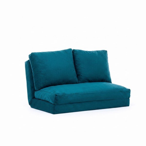 Zaļganzils izvelkamais dīvāns 120 cm Taida – Balcab Home