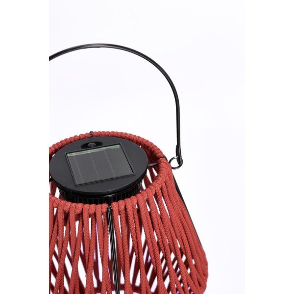 Sarkana LED laterna ar saules baterijām (augstums 17 cm) Juny – Yes Everyday-image-2
