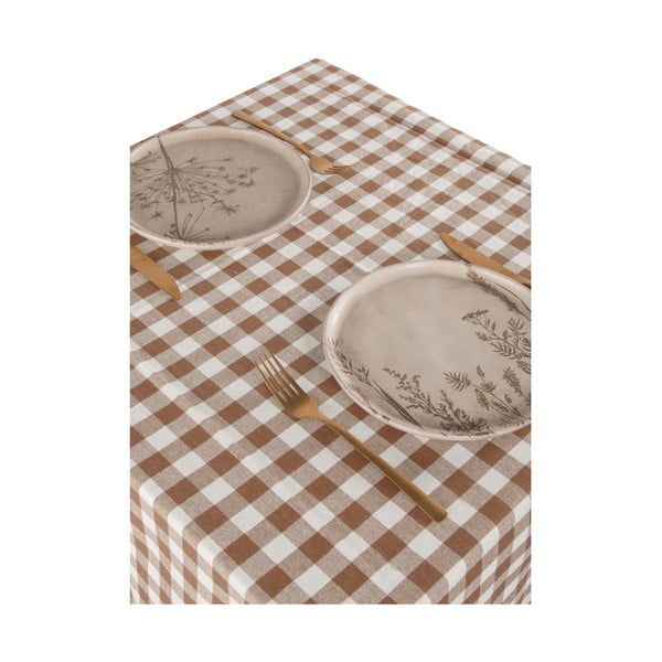 Kokvilnas galdauts 150x250 cm Gingham – Tiseco Home Studio-image-1