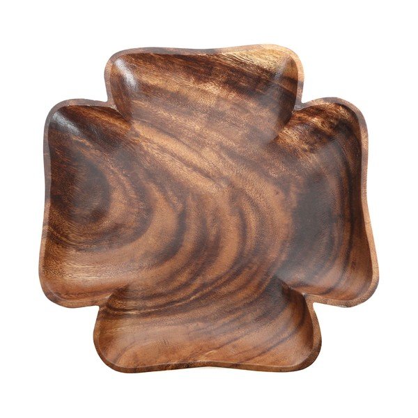 Akācijas koka servēšanas bļoda Premier Housewares Luck-image-1