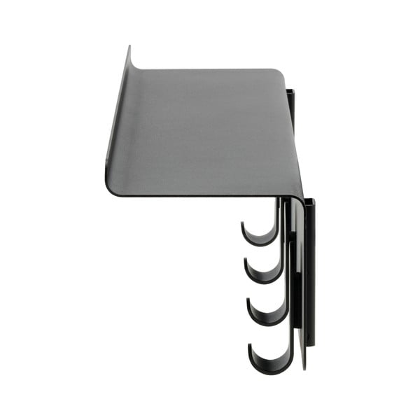 Melns tērauda sienas pakaramais ar plauktu 11,5 cm A-Hallway – Zone-image-4