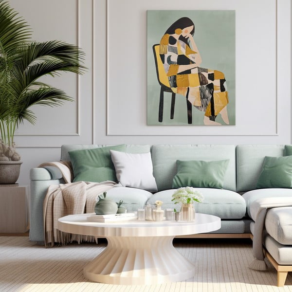 Attēls ar manuāli gleznotiem elementiem 70x100 cm Penelope – Styler-image-4