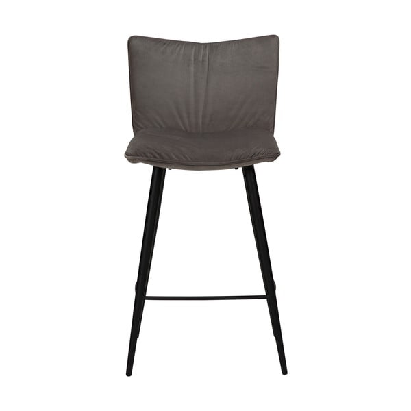 Pelēks samta bāra krēsls DAN-FORM Denmark Join, augstums 93 cm-image-2