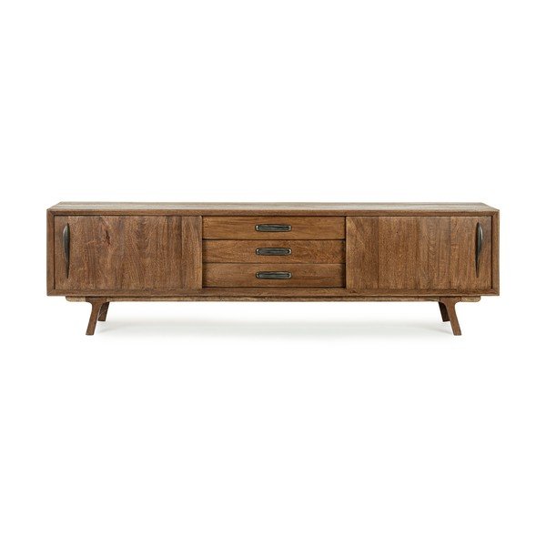 Dabīga toņa mango masīvkoka TV galdiņš 200x60x43 cm Sherman – Bizzotto-image-3