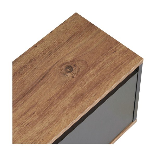 Antracīta pelēks TV galdiņš 160x42x30 cm Sentinel – Kalune Design-image-4