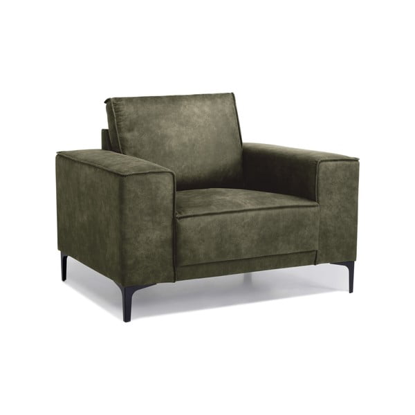 Zaļš atpūtas krēsls no ādas imitācijas Copenhagen – Scandic