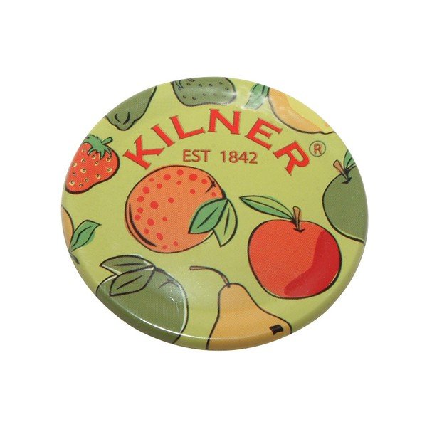 12 aizvākojamo vāciņu komplekts ar augļu motīvu Kilner Fruit