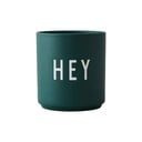 Tumši zaļa porcelāna krūze 300 ml Hey – Design Letters