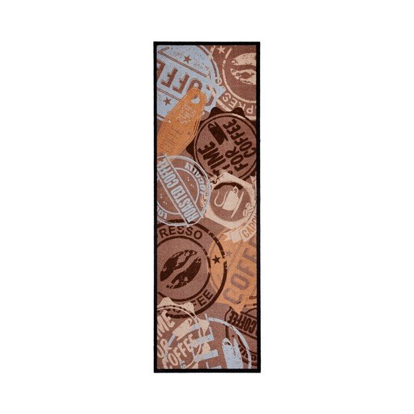 Brūns virtuves paklājs Zala Living Coffee Stamp, 50 x 150 cm