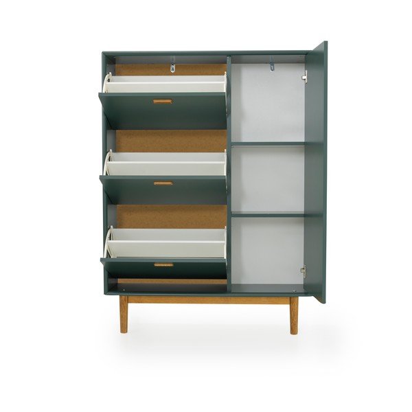 Zaļš atverams apavu plaukts Svea – Tenzo-image-2