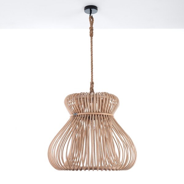 Dabīga toņa piekaramā lampa ar rotangpalmas abažūru ø 60 cm Tinggi – Tomasucci-image-3