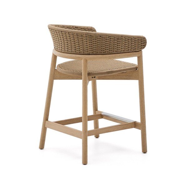 Dabīga toņa masīvkoka dārza bāra krēsls Arinella – Kave Home-image-4