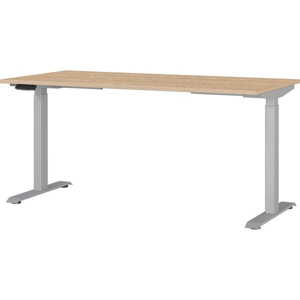 Regulējams darba galds ar elektriski regulējamu augstumu ar ozolkoka imitācijas galda virsmu 80x160 cm Jet – Germania