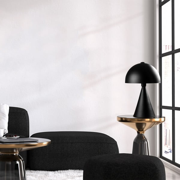 Melna galda lampa ar metāla abažūru (augstums 52 cm) Dodo – Opviq lights-image-1