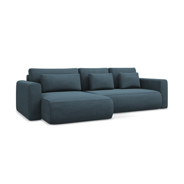 Zils salokāms/ar uzglabāšanas vietu stūra dīvāns (ar kreiso stūri/ar zvilni) Kapua – Makamii-image-3