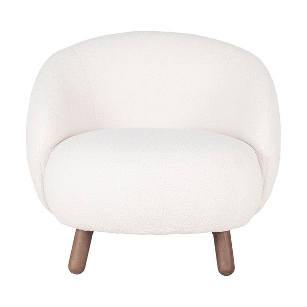 Krēmkrāsas atpūtas krēsls ar kāju balstu Savona – House Nordic-image-2