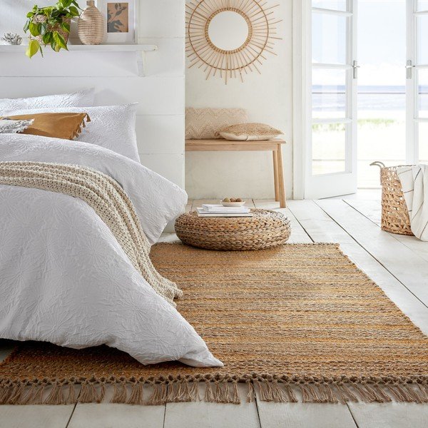 Dzeltens džutas paklājs Flair Rugs Equinox, 120 x 170 cm-image-4