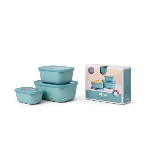 Tirkīzzili pārtikas trauki (3 gab.) Mepal Maxi-image-2