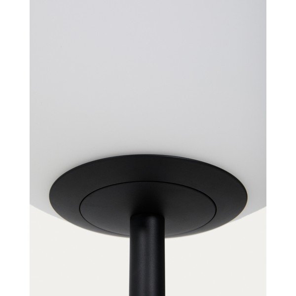 Balta/melna stāvlampa ar stikla abažūru (augstums 165 cm) Brisia – Kave Home-image-4