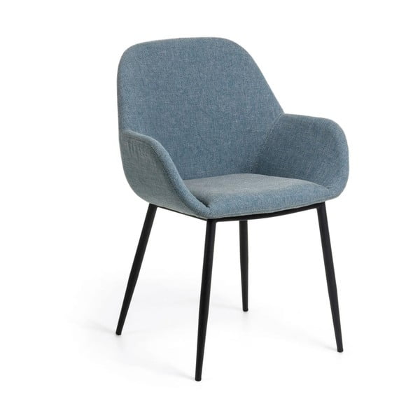 Zils polsterēts ēdamistabas krēsls Konna – Kave Home