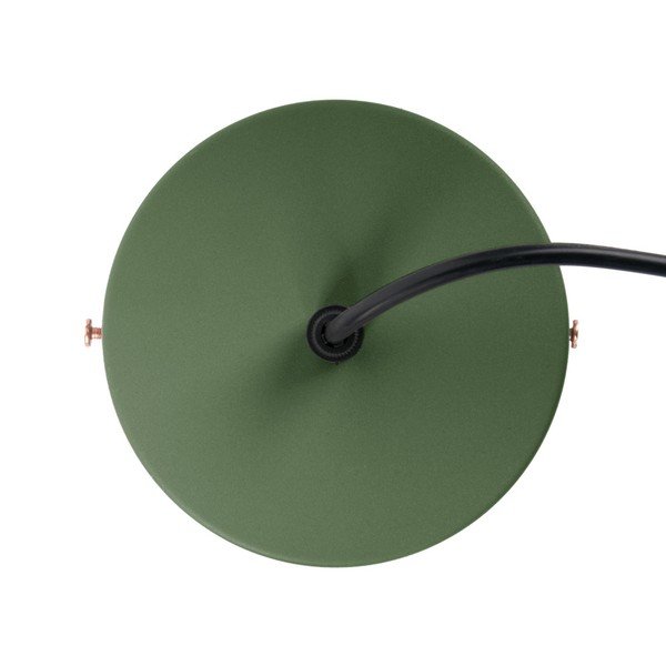 Zaļa piekaramā lampa ar vara detaļām Leitmotiv Mingle, ⌀ 21 cm-image-1