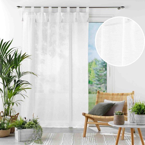 Balts dienas aizkars 140x240 cm Dalila – douceur d'intérieur-image-4