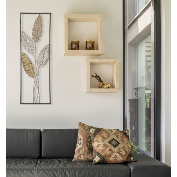 Sienas dekors zelta krāsā Mauro Ferretti Foglie, 30,5 x 91 cm-image-1