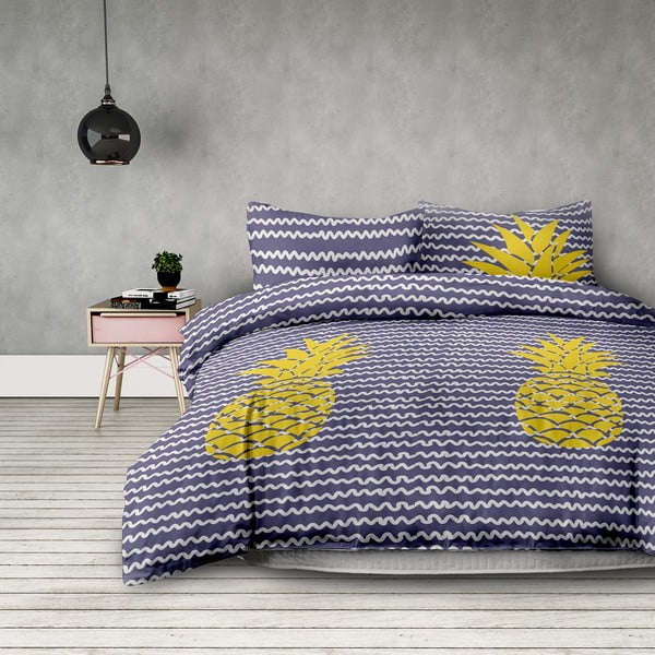 Divvietīga gultas pārklājs AmeliaHome Pineapple, 230 x 220 cm