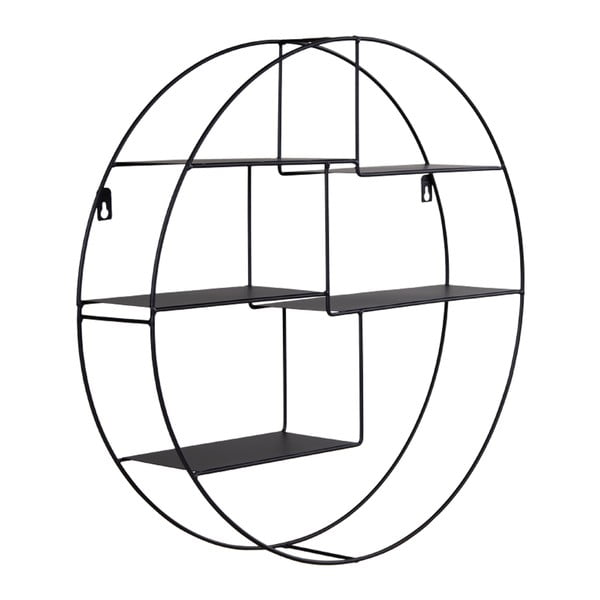 Melns divstāvu metāla plaukts Genk – House Nordic-image-1