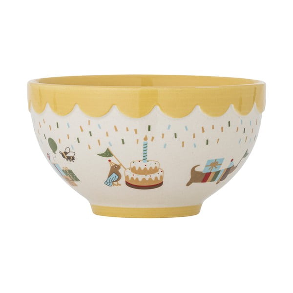 Dzeltena/krēmkrāsas akmensmasas bērnu bļoda ø 13,5 cm Celebrate – Bloomingville Mini