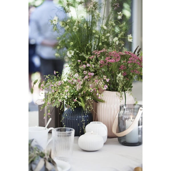 Balts porcelāna svečturis tējas svecēm Kähler Design Hammershoi, ⌀ 10 cm-image-3