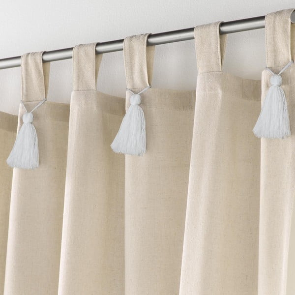 Bēšs aizkars 140x240 cm Cyrine – douceur d'intérieur-image-1