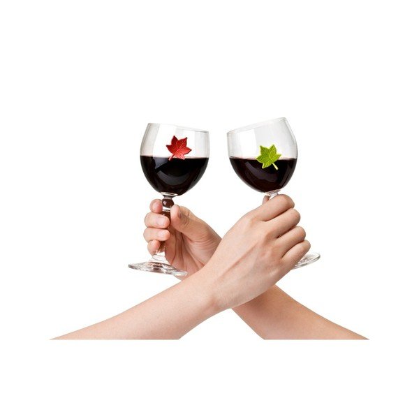6 Qualy&CO Leaf My Glass stikla atšķirības zīmju komplekts-image-3