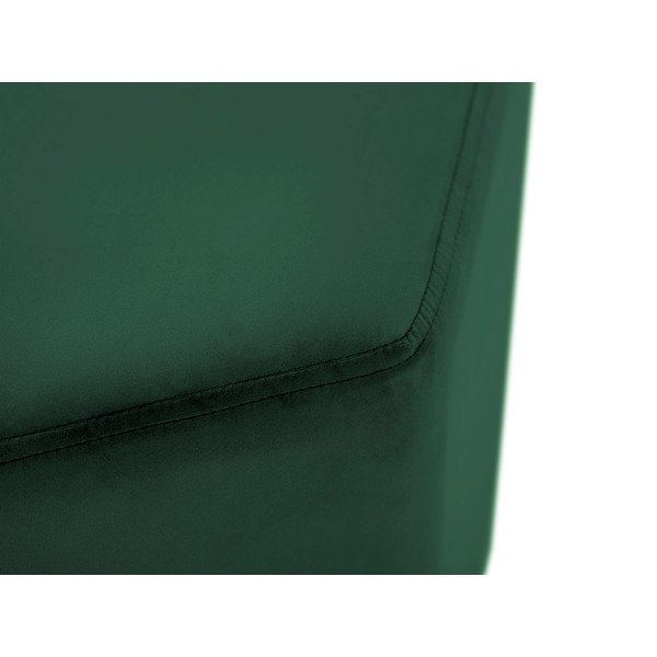 Tumši zaļš samta pufs Milo Casa Marina, ⌀ 60 cm-image-3