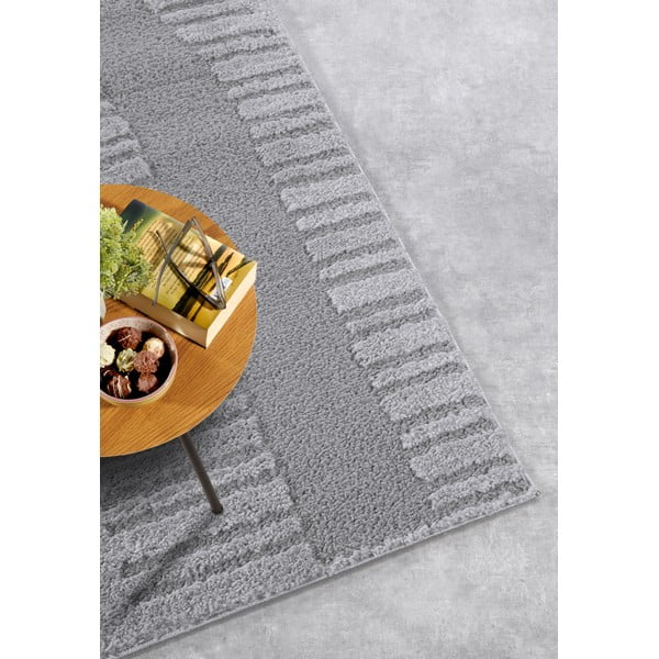 Pelēks paklājs 160x235 cm Bartoux Light Grey – Elle Decoration-image-2