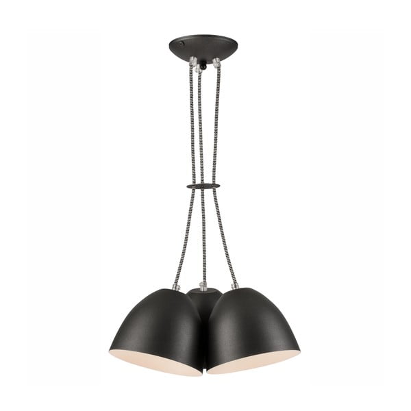 Melna piekaramā lampa ar metāla abažūru – LAMKUR