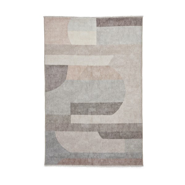 Bēšs mazgājams paklājs no kokvilnas maisījuma 122x170 cm Whisper – Think Rugs