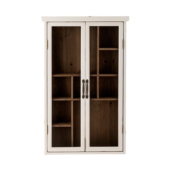 Balta egles masīvkoka vitrīna 50x80x14 cm Hazem – Bloomingville