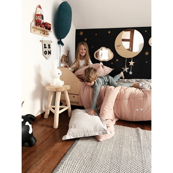 Gaiši pelēka kokvilnas bērnu sega 80x100 cm – Malomi Kids-image-2